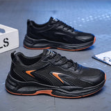Xajzpa Men's Chunky Dad Shoes: 2025 Summer Breathable Running Sneakers with Thick Soles for Students