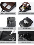 Xajzpa Men Leather Laptop Backpack Large Antitheft Travel Backpack High Quality Fashion Knapsack Bags for Male