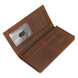 Xajzpa High Quality Zipper Long Purse Male Female Purse Wallet For 6inch Iphone Vintage Designer Men Women Leather Long Wallet