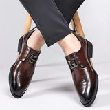 Xajzpa Men's casual shoes fashion brand classic casual men's PU leather shoes black hot selling breathable business men's shoes