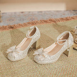 Xajzpa Shallow Mouth Beige High Heels Velvet Shoes Women 12cm Flock Rubber PU Slides Hoof Velvet Shoes Women Shallow Mouth Beige High H