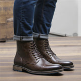 Xajzpa Men Ankle Boots Fashion Brand Comfortable Casual Men Boots