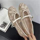 xajzpa Spring Autumn Round Toe Flat Heels Women Fashion Concise Casual Party Dress Shoes Zapatos De Mujer