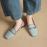 Xajzpa New Women Platform Sandals Anti-slip Closed Toe Metal Shoes Women Flat Outdoor Round Toe Wedge Sandals Women Sandalias De Mujer