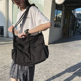 Xajzpa - 2023 Girl Handbag Canvas Teenager Shoulder Bags Teenage Women's Messenger Bags Ladies Casual Bag Teen Handbag Crossbody Purse