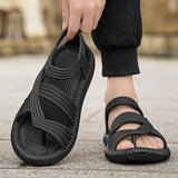 Xajzpa Beach Vacation Summer Sandals for Men Fashion Comfortable Couples Retro Roman Sandals Non-Slip Eva Outdoor Open-Toe Water Shoes