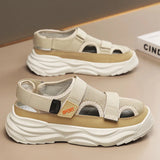 Xajzpa Men's New Breathable Thin Shoes Fashion Men's Casual Sandals Outdoor Non Slip Beach Sandals Male Platform Sandalias 2025