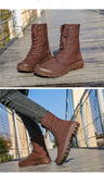 Xajzpa Men's Fashion Canvas Shoes Spring and Autumn Outdoor Shoes Thick-soled High-top Shoes Cuff Shoes Fashion Sports Shoes