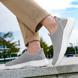 Xajzpa Men's Sneakers Breathable Casual Shoes Non Slip Comfortable Lightweight Summer Shoes for Male Soft Sole Fashion Mesh Sneakers