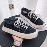 Men's Canvas Shoes Men Chunky Sneakers Classic Skateboard Shoes Male Low Top Vulcanized Shoes Mens Outdoor Walking Footwear