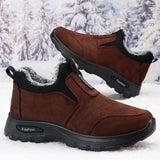 Xajzpa Winter men's shoes men's cold resistant thick warm shoes simple comfortable wear-resistant anti slip daily casual men's shoes