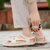 Xajzpa Beach Vacation Summer Sandals for Men Fashion Comfortable Couples Retro Roman Sandals Non-Slip Eva Outdoor Open-Toe Water Shoes