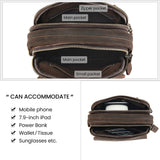 Xajzpa 100% Genuine Leather Men Shoulder Bags Husband Retro Crazy Horse Leather Male Messenger Crossbody Bags Vintage Cross Body