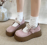 Xajzpa Thick soled height increasing women's shoes for spring summer new style rhinestones simple comfortable versatile women's shoes