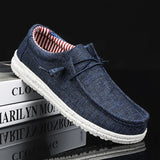 Xajzpa Men Canvas Shoes New Arrival Summer Autumn Comfortable Lightweight Casual Shoes Brand Fashion Flat Loafers Shoes for Men