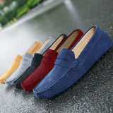 Xajzpa Men Casual Shoes Fashion Men Shoes Handmade Suede Genuine Leather Mens Loafers Moccasins Slip On Men's Flats Male Driving Shoes