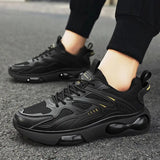 Xajzpa Black Fashion Leisure Sneakers for Men in Spring and AutumnTeenagers Mesh Breathable Anti-skid Climax Enhancing Daddy Shoes