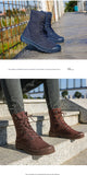 Xajzpa Men's Fashion Canvas Shoes Spring and Autumn Outdoor Shoes Thick-soled High-top Shoes Cuff Shoes Fashion Sports Shoes