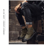 Xajzpa Men's Chelsea Cotton Boots Winter Men's Genuine Leather Shoes High Top Men Plush Sapato Social Masculino Zapatos Para Hombres