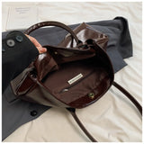 Xajzpa Oil PU Leather Hobo Handbag Slouchy Shoulder Bag Retro Top-Handle Bag Large Work Bags for Women Gilrls Tote Work Shopping Travel
