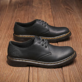 Xajzpa Leisure lace up genuine leather top quality outdoor shoes, fashionable, elegant, luxurious, classic natural leather men's shoes