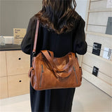 Xajzpa Female Handbag Large Capacity Shoulder Bags Big Stylsih Tote Bag Ladies Soft Leather Hobos Messenger Bags Women Shopper Bag Sac