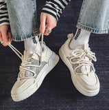 Xajzpa 2025 Men's Sneakers Casual Shoes Fashion Leather Men Non-slip Wear-resistant Comfortable  Couple Shoes Tenis Masculino