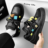 Pure White Mens Sneakers Casual Athletic Comfortable Korean Fashion Sports Chunky Shoes Harajuku Platform Vulcanized Male Shoes