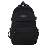 College Style Canvas School Bags For Girls Solid Junior High School Student Schoolbag Korean Version Laptop Backpack Women Boys