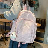 2024 New Backpack Women's Korean Simple Large Capacity Student backpack Wholesale Leisure Lightweight Backpack  school bags