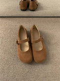Xajzpa Shoes Rubber Slippers Slipers Women Shallow 2025 Round Toe Mary Janes Shallow Female Shoes Rubber Slippers 2025 Mary Janes Round