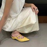 Xajzpa New Style Elegant Leather Sandals Women Sexy Pointy Toe Cross Strap Design Slide Sandals Luxury Party Dress Heel Sandalias