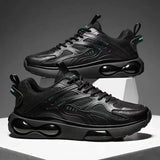 Xajzpa Black Fashion Leisure Sneakers for Men in Spring and AutumnTeenagers Mesh Breathable Anti-skid Climax Enhancing Daddy Shoes