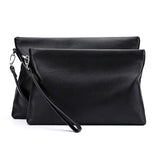 Xajzpa Clutches Bag Men Envelope Bag Handbag Genuine Leather Sheepskin Wallet Pouch Male Clutch Business Phone Bag Male