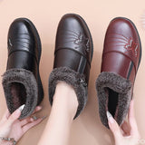 Xajzpa Winter flat bottom anti slip low top shoes for women providing warmth simplicity comfort wear resistance women's winter shoes