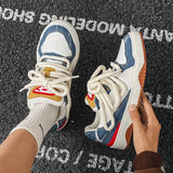 New Fashion Patchwork Mens Sneakers Breathable Original Comfortable Womens Casual Sports Shoes Harajuku Style Athletic Shoes