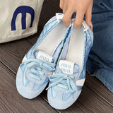 Xajzpa 2025 Women Shoes Sneakers Casual Flats Canvas Shoes Lace Up Summer Trend Dress Zapatos Mujer Breathable Shallow New Ladies Shoes