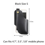Xajzpa Soft PU Leather Phone Case for Men Pouch Belt Waist Bag for iPhone Huawei Xiaomi Loop Holster Case Wallet Purse Phone Holder