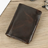 Xajzpa Leather Men‘s Short Wallet Hasp Genuine Leather Unisex Zipper Coin Clutch Purse Cowhide Card Holder Trifold Man wallets