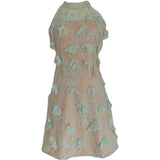 Xajzpa Fashion Dress Women's Sleeveless 3D Flowers Lace Sequin Solid Color Above Knee Party Dresses 2025 Summer New Tide