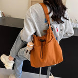 2024 New Nylon Shoulder Bag Fashionable Shrinkage Anti Wrinkle Crossbody Bag Lightweight Large Capacity Commuter Women Tote Bag