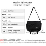 Xajzpa - Japanese Simple Messenger Bags Korean Men Bag Younth Student Nylon Waterproof Canvas Bag Light Crossbody Bags for Women Satchels