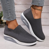 Xajzpa New Women Tennis Walking Shoes Air Cushion Non Slip Orthopedic Shoes Ladies Platform Mules Breathable Wedge Female Sneakers