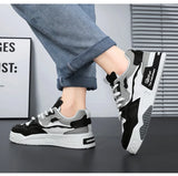 Xajzpa Mens Sneakers Spring Autumn Brand Vulcanized Shoes 2024 Fashion Thick Sole Shoes for Men Male Sport Shoes Tenis Masculino