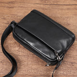 Xajzpa Real Genuine Leather Men Shoulder Bags Casual Men's Messenger Bags First Layer Cowhide Crossbody Bag Fashion Boys Flap Bag