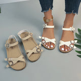 Women's wedges and thick-soled birkenstocks with soft soles go well with open-toed casual sandals worn outside in summer