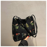 Xajzpa - Luxury Brand Large Flowers Tote Bag New High-quality Fabric Women's Designer Handbag High Capacity Shoulder Bags