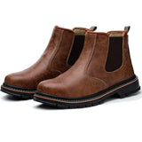 Xajzpa Waterproof Safety Boots Men Steel Toe Shoes Work Anti-smash Anti-puncture Indestructible Sport Protective Safety Shoes