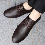 Xajzpa Genuine Leather Men's Formal Shoes Luxury Cowhide Business Leisure Social Men's Wedding Shoes Zapatos Hombre
