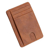 Xajzpa RFID Blocking Wallet Business Card Cover for Case Super Thin Men Leather Credit Card Holder